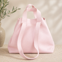 Lataa kuva Galleria-katseluun, Tilava Rebecca shopper vaaleanpunaisena. Aitoa nahkaa oleva elegantti laukku pitkillä ja lyhyillä kahvoilla päivittäiseen käyttöön.