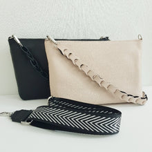 Lataa kuva Galleria-katseluun, SARA hurmaa punotulla kahvalla, leveällä hihnalla ja pehmeällä nahkapinnalla – italialaista fiilistä arkeen ja juhlaan.