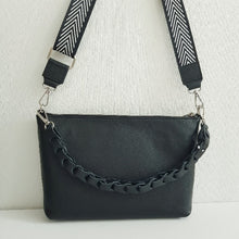 Lataa kuva Galleria-katseluun, SARA hurmaa punotulla kahvalla, leveällä hihnalla ja pehmeällä nahkapinnalla – italialaista fiilistä arkeen ja juhlaan.