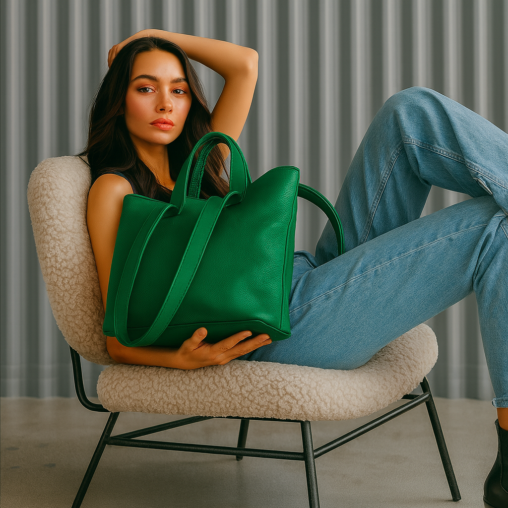 Rebecca on tyylikäs shopper-laukku, jossa yhdistyvät italialainen käsityötaito, muuntautuva design ja arjen käytännöllisyys. Aito nahka ja hopeiset metalliosat tekevät laukusta klassikon, joka kestää aikaa ja käyttöä.
